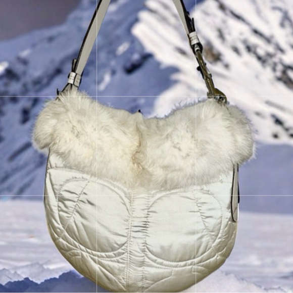 Coach | Bags | Coach Rare Vintage Y2k 205 White Shoulder Quilted ...